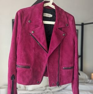 Coach Suede Moto Jacket